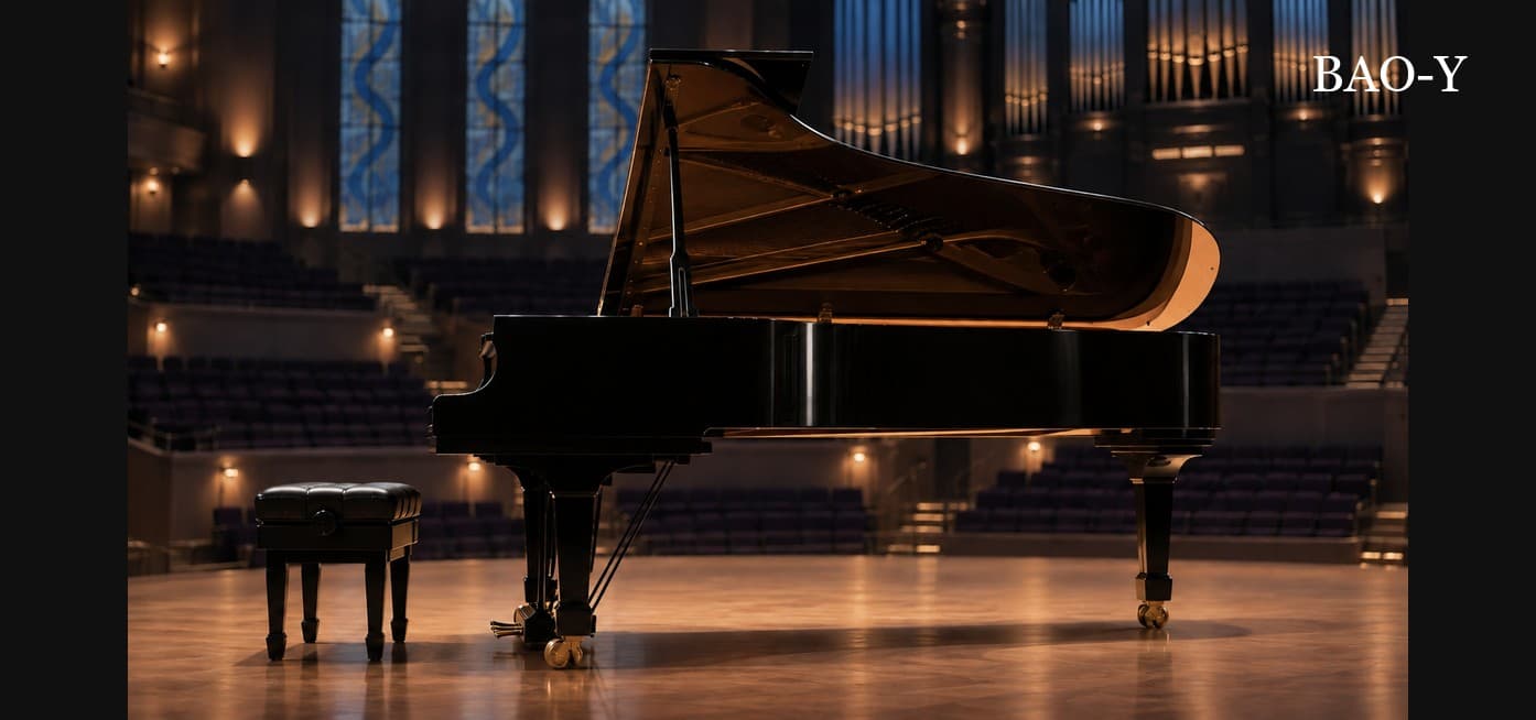 Piano and light