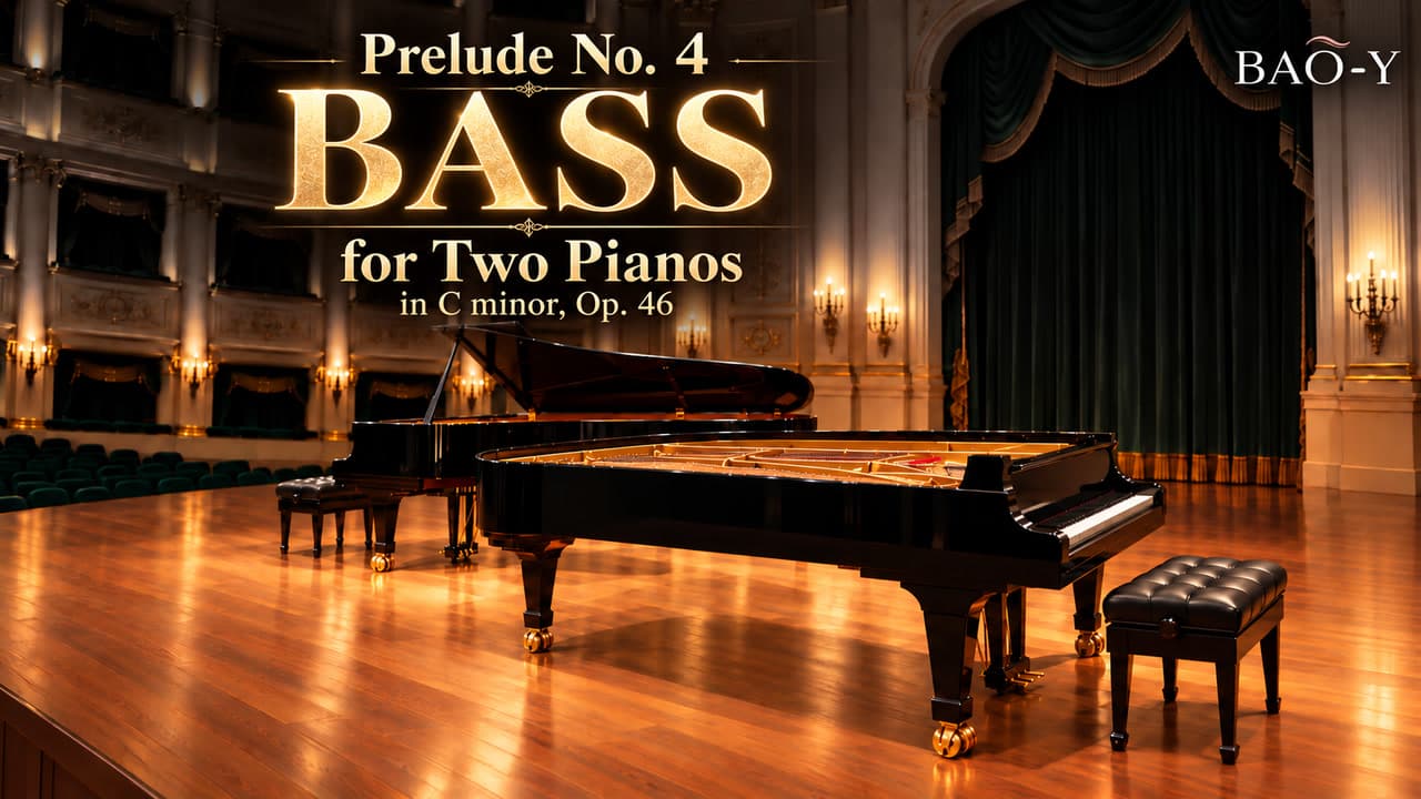 Prelude No. 4 “BASS” in C minor, Op. 46 for Two Pianos