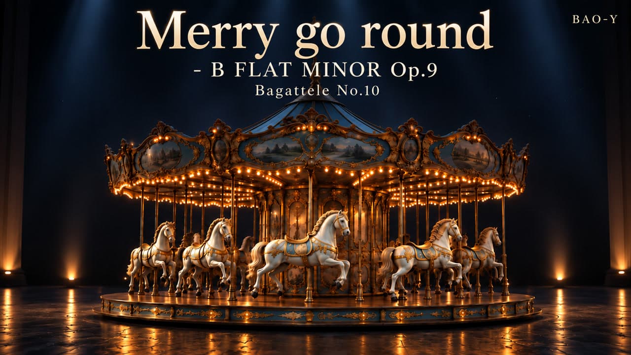 Visual scene from Merry go round - B FLAT MINOR Op.9